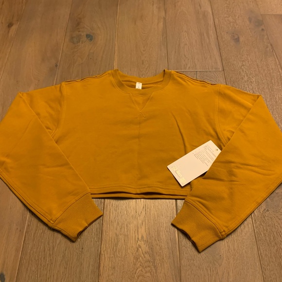 Lululemon Fools Gold All yours cropped crew size 4 - Picture 3 of 8